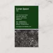 Carte De Visite Branches japonaises 01 - Vert foncé (Dos)