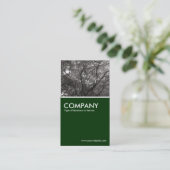 Carte De Visite Branches japonaises 02 - Vert foncé (Debout devant)
