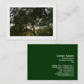Carte De Visite Branches japonaises 04 (frontière) (Devant / Derrière)