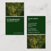 Carte De Visite Branches japonaises 05 - Vert foncé (Devant / Derrière)