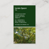 Carte De Visite Branches japonaises 06 - Vert foncé (Dos)