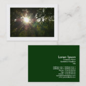 Carte De Visite Branches japonaises 07 (frontière) (Devant / Derrière)