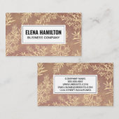 Carte De Visite Branches Juniper Arrière - plan Texture (Devant / Derrière)