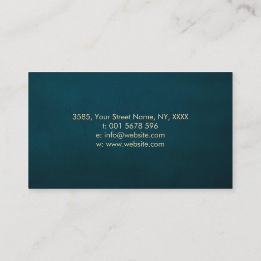 Carte De Visite Branches Minérales - L'Arbre Cerveau (Dos)