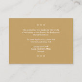 Carte De Visite Branches modernes faites à la main avec citation d (Dos)