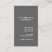 Carte De Visite Branches rouges (Dos)