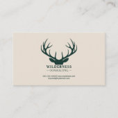 Carte De Visite Branching Deer Antlers (Devant)