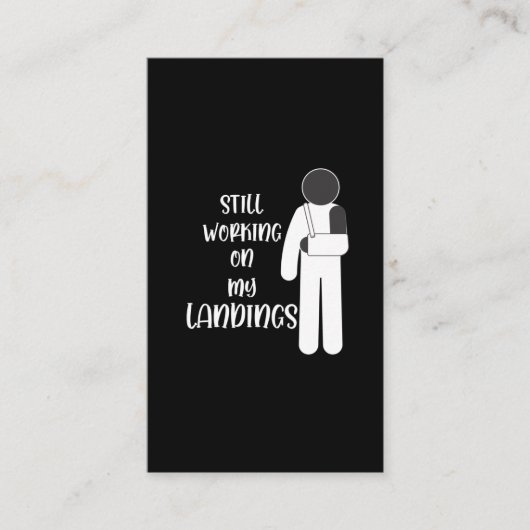 Carte De Visite Bras brisé, mieux vaut Stuntman Kid (Devant)