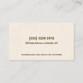 Carte De Visite Brasserie (Dos)