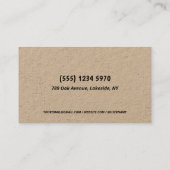 Carte De Visite Brasserie 🍻 🌾 (Dos)