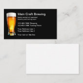 Carte De Visite Brasserie De Bière Et Salle De Dégustation (Devant / Derrière)