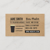 Carte De Visite Brasserie | Pub House (Dos)