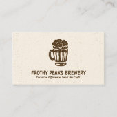 Carte De Visite Brasserie Scannable QR (Devant)