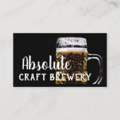 Carte De Visite Brasserie sophistiquée de métier de tasse de bière (Devant)