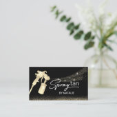 Carte De Visite Brasseur mobile à bronzage à sauf Tan Chic Noir &  (Debout devant)