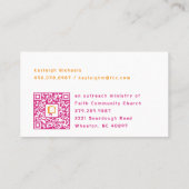 Carte De Visite Bread Bible Logo | Christian Food Ministry (Dos)