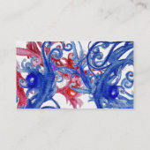 Carte De Visite BRERIES BLEUES PÂTES perles métalliques (Dos)