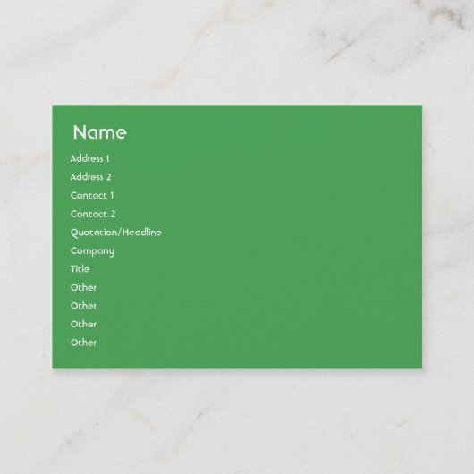 Carte De Visite Brésil - Chubby (Devant)