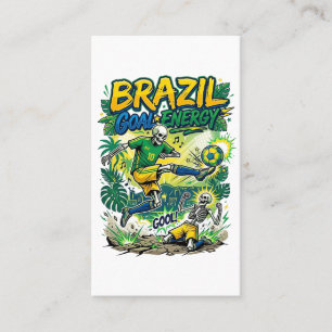 Carte De Visite Brésil Énergie de but Skeleton Nations Attaquant C