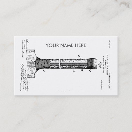 CARTE DE VISITE BREVET DE BATTE DE CRICKET - CIRCA 1906 (Devant)