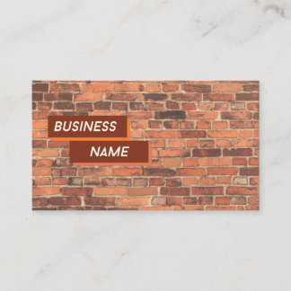Carte De Visite Brick By Brick Sales
