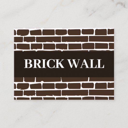 Carte De Visite Brick de mur (Devant)