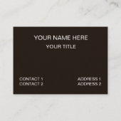 Carte De Visite Brick de mur (Dos)