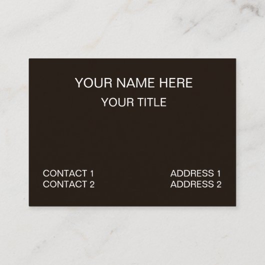 Carte De Visite Brick de mur (Dos)