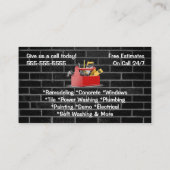Carte De Visite Brick Handyman (Dos)