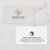 Carte De Visite Brick Stone Mason Masonry Construction (Devant / Derrière)