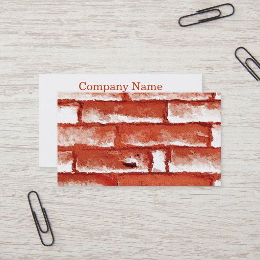CARTE DE VISITE BRICK WALL (Devant/Arrière en situation)