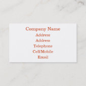 CARTE DE VISITE BRICK WALL (Dos)