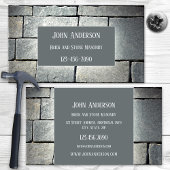 Carte De Visite Bricklayer Stone