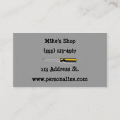 Carte De Visite Bricoleur (Dos)