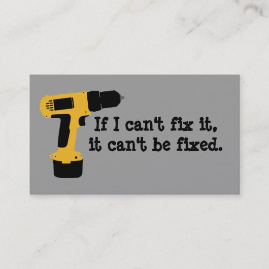 Carte De Visite Bricoleur (Devant)