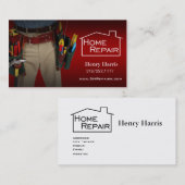 Carte De Visite Bricoleur à la maison de réparation (Devant / Derrière)