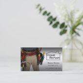 Carte De Visite Bricoleur à la maison de réparation (Debout devant)