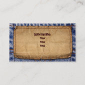 Carte De Visite Bricoleur, construction, travailleur de Maintenace (Dos)