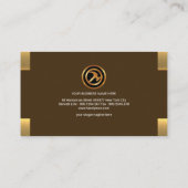 Carte De Visite Bricoleur contemporain simple simple d'étiquette (Dos)