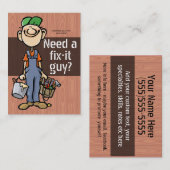 Carte De Visite Bricoleur de chasse de travail Difficulté-il (Devant / Derrière)