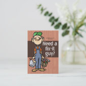 Carte De Visite Bricoleur de chasse de travail Difficulté-il (Debout devant)