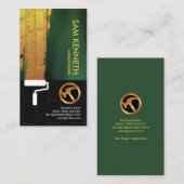 Carte De Visite Bricoleur noir simple de mur de briques de (Devant / Derrière)