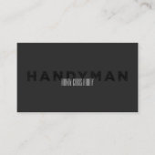 Carte De Visite Bricoleur [style d'impression typographique] (Devant)