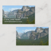 Carte De Visite Bridalveil Falls et Half Dome à Yosemite (Devant / Derrière)