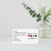 Carte De Visite Bridge Est Un Jeu De Règles De Communication Spéci (Debout devant)