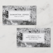 Carte De Visite Bright Brush Strokes Modern Make Artist (Devant / Derrière)