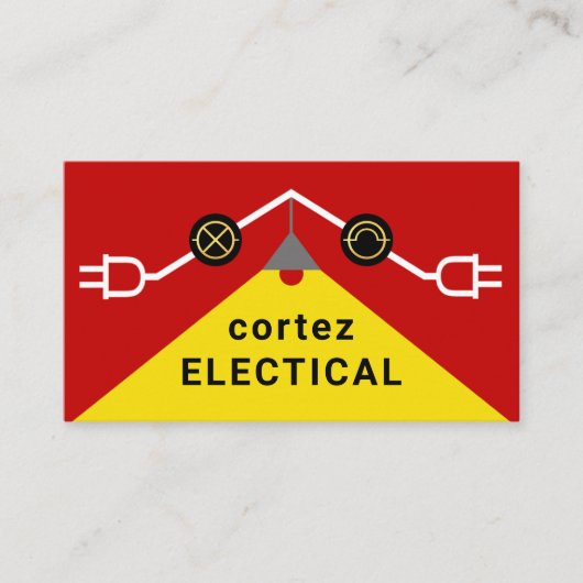 Carte De Visite Bright Electrical Rooftop Circuit Frame (Devant)