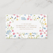Carte de visite Bright Flowers (Dos)