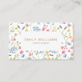 Carte de visite Bright Flowers (Devant)