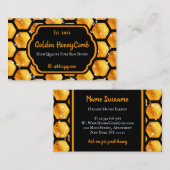 Carte De Visite Bright Gold Pureraw Farm Glitz Honeycomb (Devant / Derrière)
